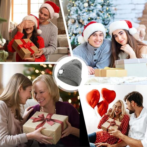 Beanie with Light, Winter Warm LED Beanie, Built-in Headlamp Rechargeable for Men Women, Multiple Colors Available in Saudi Arabia