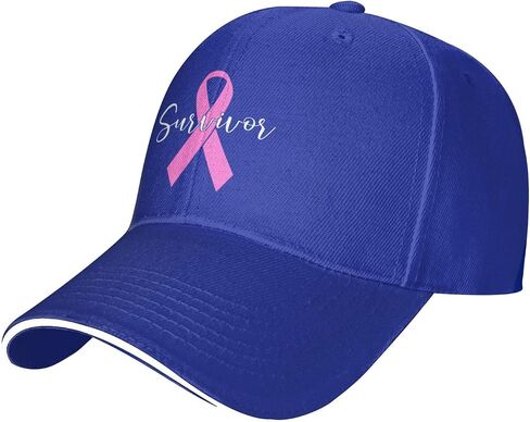 Survivor Breast Cancer Awareness Baseball Hat Unisex Classic Adjustable Sandwich Baseball Cap in Saudi Arabia