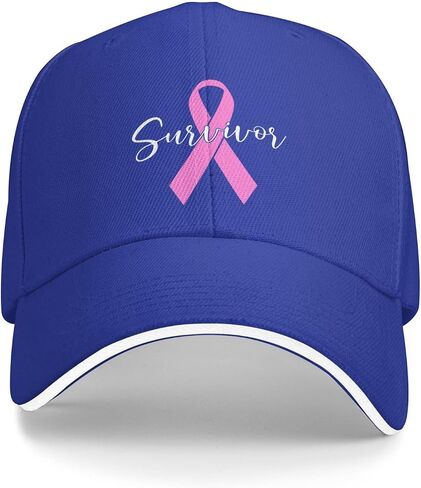 Survivor Breast Cancer Awareness Baseball Hat Unisex Classic Adjustable Sandwich Baseball Cap in Saudi Arabia