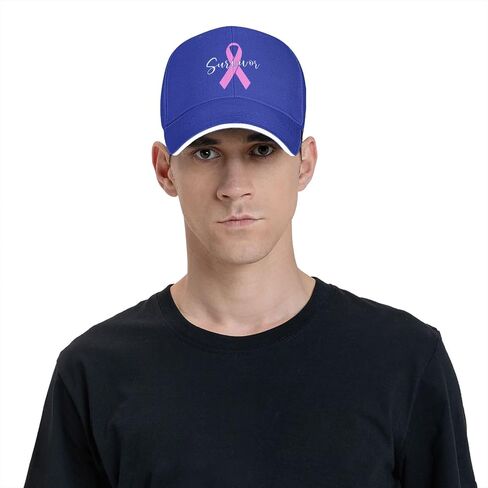 Survivor Breast Cancer Awareness Baseball Hat Unisex Classic Adjustable Sandwich Baseball Cap in Saudi Arabia