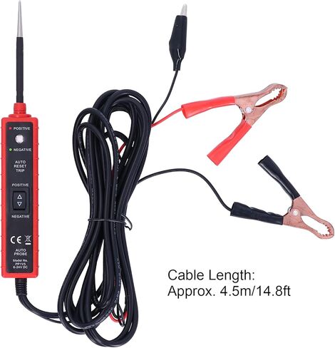 6-24V Power Circuit Tester,KIMISS Electrical Circuit Tester Detector ABS Auto Diagnostic Tool with 14.8ft Cable in Saudi Arabia
