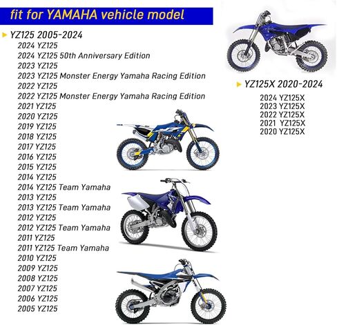 Clutch Kit & Friction Steel Plates Cover Gasket for Yamaha YZ125 2005-2024 YZ125X 2020-2024 in Saudi Arabia