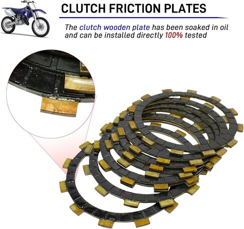 Clutch Kit & Friction Steel Plates Cover Gasket for Yamaha YZ125 2005-2024 YZ125X 2020-2024 in Saudi Arabia