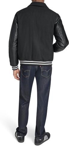 Levi's mens Mixed Media Letterman Varsity Jacket in Saudi Arabia