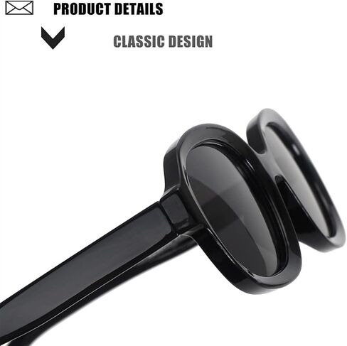 XINXIN Oval Frame Small Frame Sunglasses for Men and Women (Color : B, Size : Medium) in Kuwait