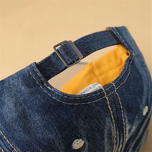 Women's Denim Baseball Cap with Pearl Rhinestone Trendy Y2k Visors UV Protection Sun Hat Outdoor 2025 in Kuwait