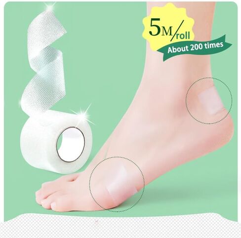 Transparent Invisible Anti-Friction Shoe Insert, High Heels Heel, Shoes Toe Anti-Wear, Heel Wear Foot Sticker（ 1 roll can be Used About 200 Times） in Saudi Arabia