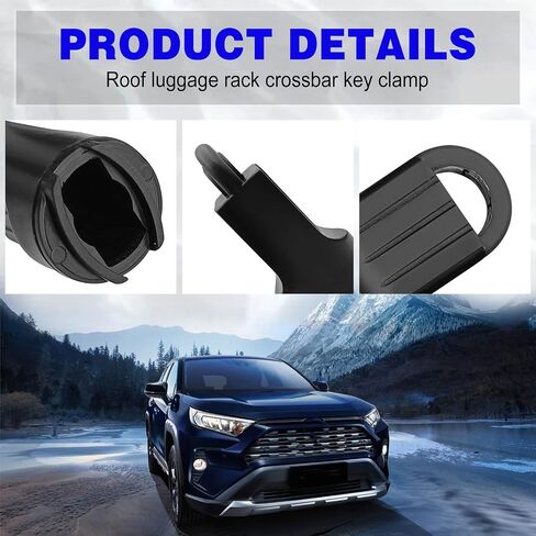 قطعتان من مشابك المفاتيح المتقاطعة على السقف، متوافقة مع Toyota RAV4 2013 2014 2015 2016 2017 2018 2019 2020 2021 2022، استبدل OE #PT278-42151-AD، PT27842151AD in Saudi Arabia