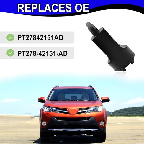 قطعتان من مشابك المفاتيح المتقاطعة على السقف، متوافقة مع Toyota RAV4 2013 2014 2015 2016 2017 2018 2019 2020 2021 2022، استبدل OE #PT278-42151-AD، PT27842151AD in Saudi Arabia