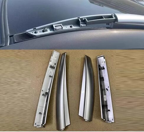 Car Roof Rack Cover Compatible for Nissan Qashqai J11 Rogue Sport 2014~2021 Luggage Lid Bar Part Rail End Shell Cap Trim Shell Accessories(Rear Right 25cm) in Saudi Arabia