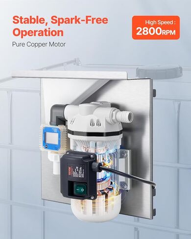 مضخة نقل Vevor DEF ، 10.5 GPM ، RIAPHRAGM RIDRGING SELF PRITER OPERT OLID OIL OLID AUTOMOTIVE AUTOMOTIVE OIL ، 110V ، 375W ، 26.25 FT LIVE in Kuwait