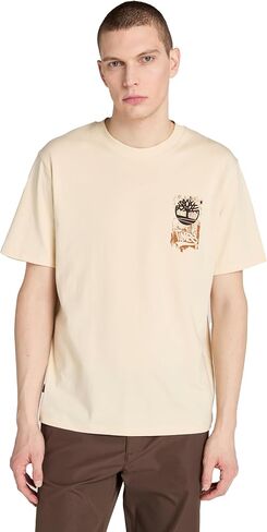 Timberland Men's Brand Carrier Slogan Back Graphic T-Shirt in Saudi Arabia
