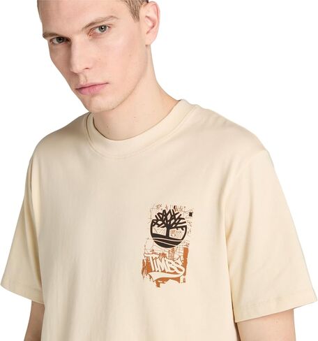 Timberland Men's Brand Carrier Slogan Back Graphic T-Shirt in Saudi Arabia