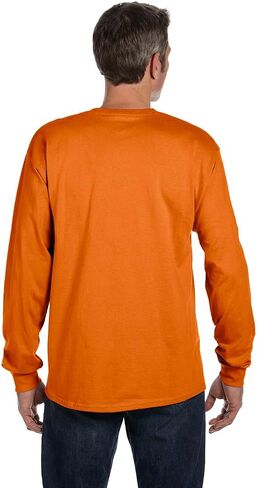 Hanes Men's TAGLESS® Long-Sleeve T-Shirt with Pocket in Saudi Arabia