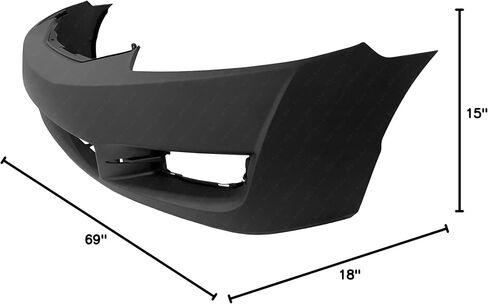 مصدات توفر - واجهة غطاء ممتص الصدمات الأمامي متوافقة مع 2009 2010 2011 Honda Civic Coupe 09 10 11، HO1000262 in Saudi Arabia