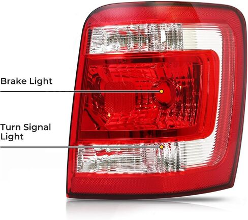 مجموعة مصابيح الذيل Escape متوافقة مع 2008-2012 Ford Escape يمين الركاب الجانب الخلفي مصباح الفرامل العكسي استبدال FO2801210 8L8Z13404A (ث/س المصابيح والتسخير ومقبس المصباح) in Kuwait