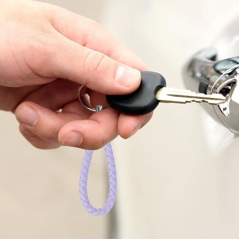 6Pcs Leather Keychains for Women,Wristlet Keychain, Car Keychain for Women, Fancy Fun Cool Keychains,Small Leather Key Lanyard, Key Holder Pack in Saudi Arabia