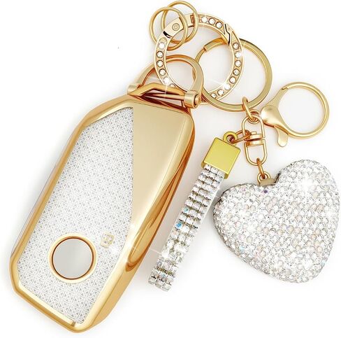 Key Fob Cover with Diamond, Compatible with BMW 2023~up X1 X2 X3 X5 X6 X7 XM etc, Sparkling TPU Key Case for Women in Saudi Arabia