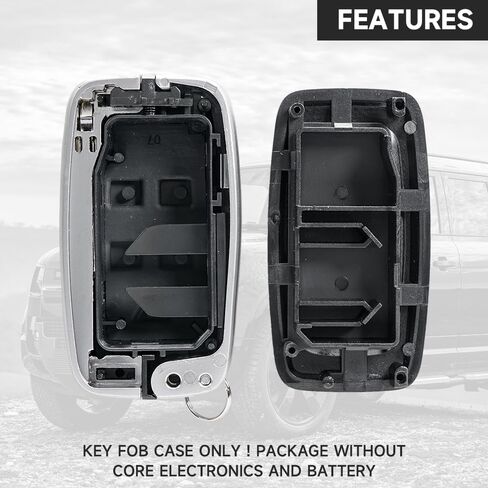Key Fob Cover Case Replacement 5 Buttons Key Fob Remote Control Shell Case - Compatible for Land Rover 2010-2015 for Land Rover LR4 2010-2015 in Saudi Arabia