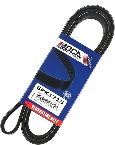 حزام اعوج MOCA 6PK1715 يناسب 16-17 لسيارات BMW X1 2.0L و13-17 لفورد موستانج 5.0L و14-17 لميني كوبر 1.5L و92-95 لفولكس واجن يوروفان 2.5L in Saudi Arabia