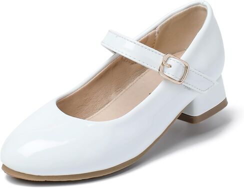 YouDesney Girls Dress Shoes ، Mary Jane Flower Girls Shoes ، Princess Low Low Heels للمدرسة ، زفاف ، حفلة (طفل صغير/أطفال صغيرون/أطفال كبيرون) in Saudi Arabia