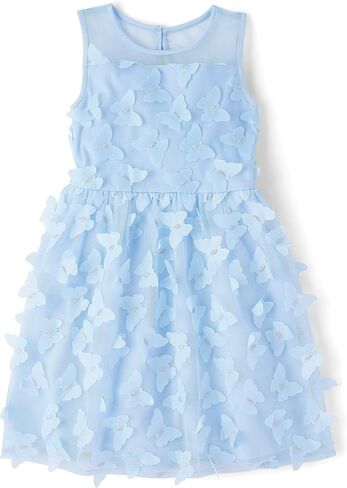 The Children's Place Girls' Sleeveless Dressy Dresses, Classic Red Plaid Velour, 4 in Kuwait