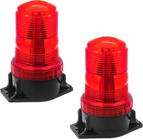 jose2015 2PCS Amber Forklift Beacon Strobe Light,30 LED Warning Emergency Safety Flashing Lights 12V 24V for Trucks, Tractor, Forklift, UTV, Cars, Bus in Kuwait