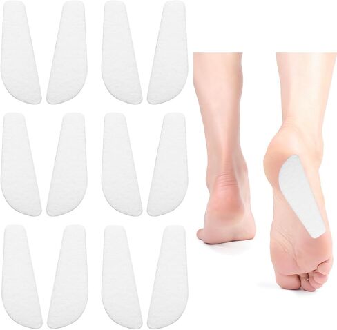 6 Pairs Medial Lateral Heel Wedge Felt Insoles for Foot Alignment, Knock Knee Pain, Bow Legs, Osteoarthritis Adhesive Shoe Inserts for Men and Women in Saudi Arabia