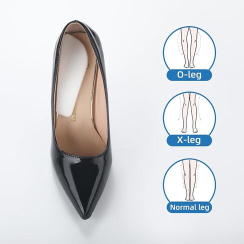 6 Pairs Medial Lateral Heel Wedge Felt Insoles for Foot Alignment, Knock Knee Pain, Bow Legs, Osteoarthritis Adhesive Shoe Inserts for Men and Women in Saudi Arabia