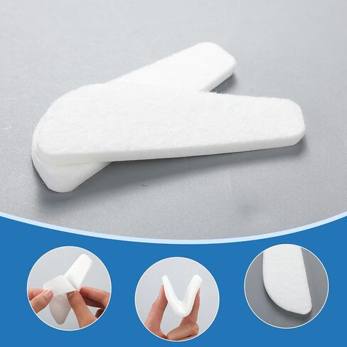 6 Pairs Medial Lateral Heel Wedge Felt Insoles for Foot Alignment, Knock Knee Pain, Bow Legs, Osteoarthritis Adhesive Shoe Inserts for Men and Women in Saudi Arabia
