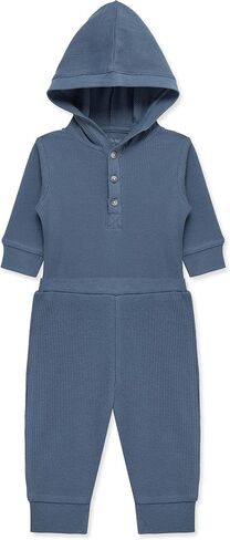 Little Me Simply Essential Solids Gender Neutral 100% Organic Clothes Bodysuit and Pant Set, 3 Months - 12 Months in Kuwait