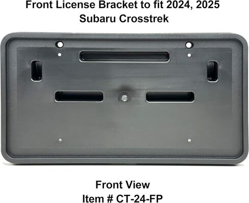 C&C Car Worx CT-24-FP Front License Plate Frame Bracket Mount Compatible with All Models of 2024, 2025 Subaru Crosstrek but NOT Wilderness Edition in Saudi Arabia
