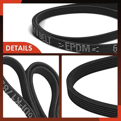 A-Premium Dual-Sided Serpentine Drive Belt Compatible with Chevrolet Cobalt 2005-2007 & Saturn Ion 2004-2007, 2.0L in Saudi Arabia