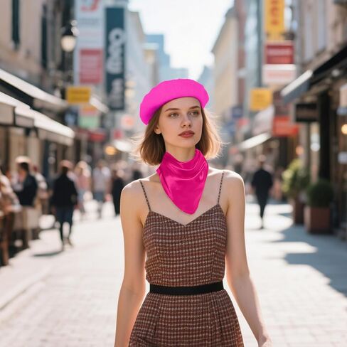 choyaxo 2pcs French Beret Hat Scarf for Women French Themed Party in Kuwait