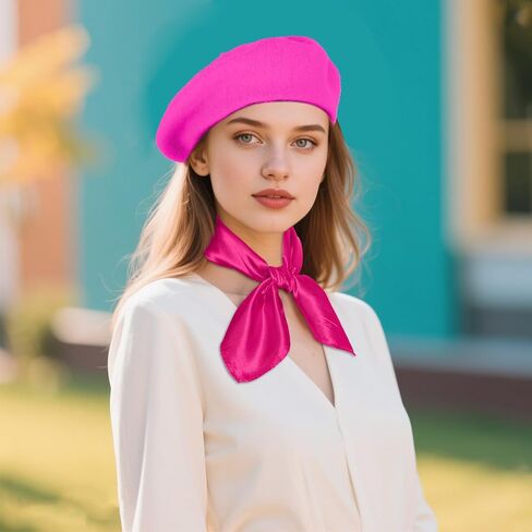 choyaxo 2pcs French Beret Hat Scarf for Women French Themed Party in Kuwait