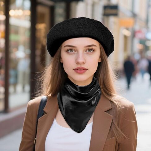 Choyaxo 2pcs وشاح قبعة Beret French للنساء حفلة ذات طابع فرنسي تحت عنوان in Saudi Arabia