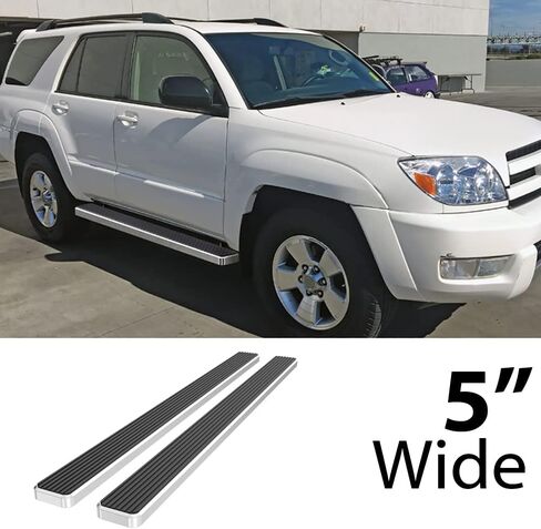 HD Ridez Running Board 5" Stainless Steel Polished Compatible with Toyota 4Runner 2003-2009 (Nerf Bar Side Steps Side Bars) in Saudi Arabia