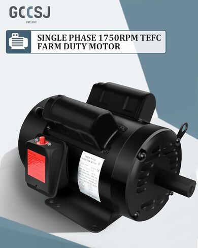 محرك ضاغط الهواء، محرك كهربائي 3 حصان 1750 دورة في الدقيقة، محرك أحادي الطور، إطار 184T، 208 فولت-230 فولت، ODP 60 هرتز in Kuwait