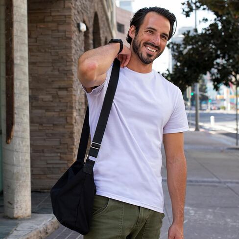 Mens Crew Neck Short Sleeve T-Shirts Cotton Breathable Summer Tees S-2XL in Saudi Arabia