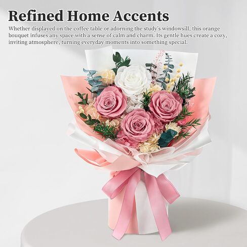Forever Flowers Gifts for Her, Preserved Flowers Bouquet Birthday Gifts for Women, Purple Roses for Grandma Wife Anniversary Valentine's Day Mother's Day (Purple Paper) in Kuwait