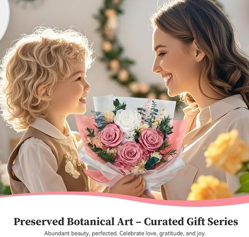 Forever Flowers Gifts for Her, Preserved Flowers Bouquet Birthday Gifts for Women, Purple Roses for Grandma Wife Anniversary Valentine's Day Mother's Day (Purple Paper) in Kuwait