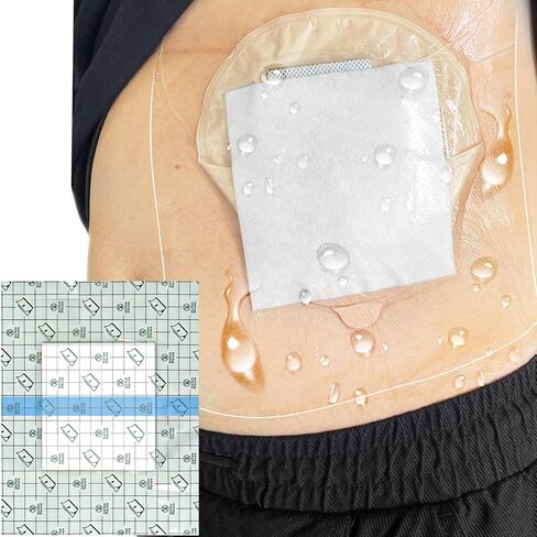 Waterproof Stoma Shower Cover Ostomy Bag Protector Shield Bandage Dressing for Colostomy Pouch Supply Bath Guard in Kuwait