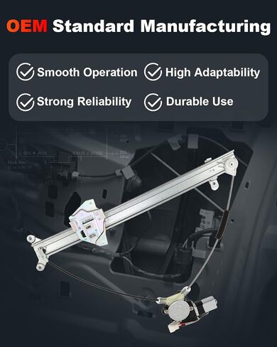 cciyu 751-781 Power Window Regulator Whit Motor fit for Mitsubishi Lancer 2008-2012 Front Right Passenger Side in Saudi Arabia