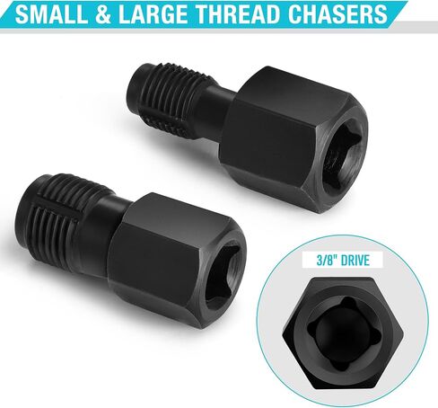DURATECH 7PCS O2 Oxygen Sensor & Oil Pressure Socket Set, 1/2" 3/8" Drive x 22mm (7/8") 27mm 29mm Oxygen Socket Wrench, O2 Sensor Remover Removal Tool in Kuwait