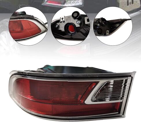 Tail Bumper Light Assembly for Lexus GX460 2014-2021, Left Driver Side Rear Bumper Brake Lamp (Halogen, Black Housing, Clear Lens) without Bulbs, OE Part Number 8168160120 in Kuwait