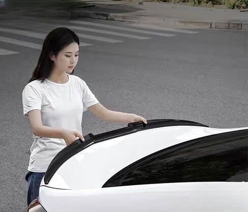 جناح خلفي للسيارة Genesis G70 2017 2018 2019 2020 2020 2021 2022 2023 2024، جناح جناح جناح خلفي للسيارة ملحقات تزيين جناح جناح خلفي، أسود ساطع in Kuwait