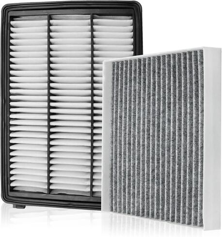 Anxingo 28113-D3300 97133D-1000 CA12065 Engine and Cabin Air Filter Set, Replacement for Hyundai Tucson 2016-2020 Replacement for Kia Sportage 2017-2022, Replaces 200335 in Saudi Arabia