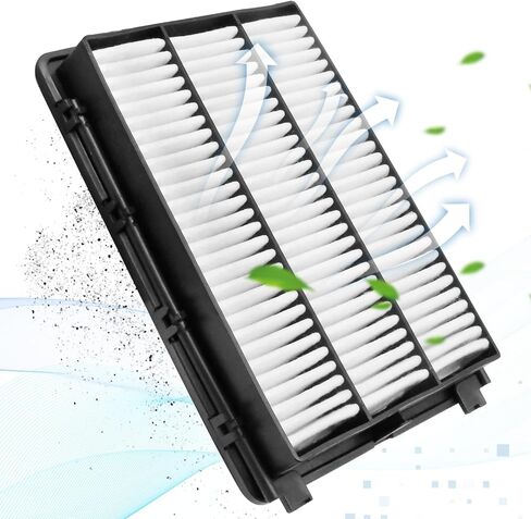 Anxingo 28113-D3300 97133D-1000 CA12065 Engine and Cabin Air Filter Set, Replacement for Hyundai Tucson 2016-2020 Replacement for Kia Sportage 2017-2022, Replaces 200335 in Saudi Arabia