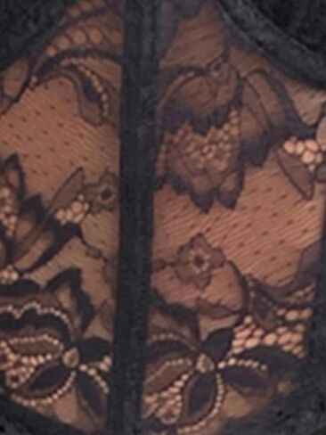 Floerns Women's Lace Mesh Sheer Corset Dress Sweetheart Neck Long Sleeve Ruched Bodycon Dresses in Saudi Arabia