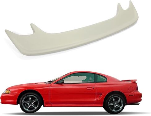 HECASA Rear Trunk Spoiler Lid Wing Compatible with 1994-1998 Ford Mustang Rear Wing Plastic ABS Plastic Unpainted in Saudi Arabia